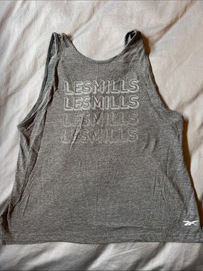 Reebok Gray Les Mills Graphic Tank Top